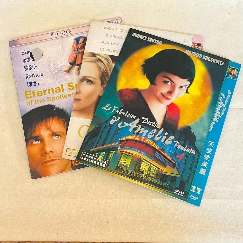 Chinese Language DVD Bundle (3) AMELIE, ETERNAL SUNSHINE & CLOSER